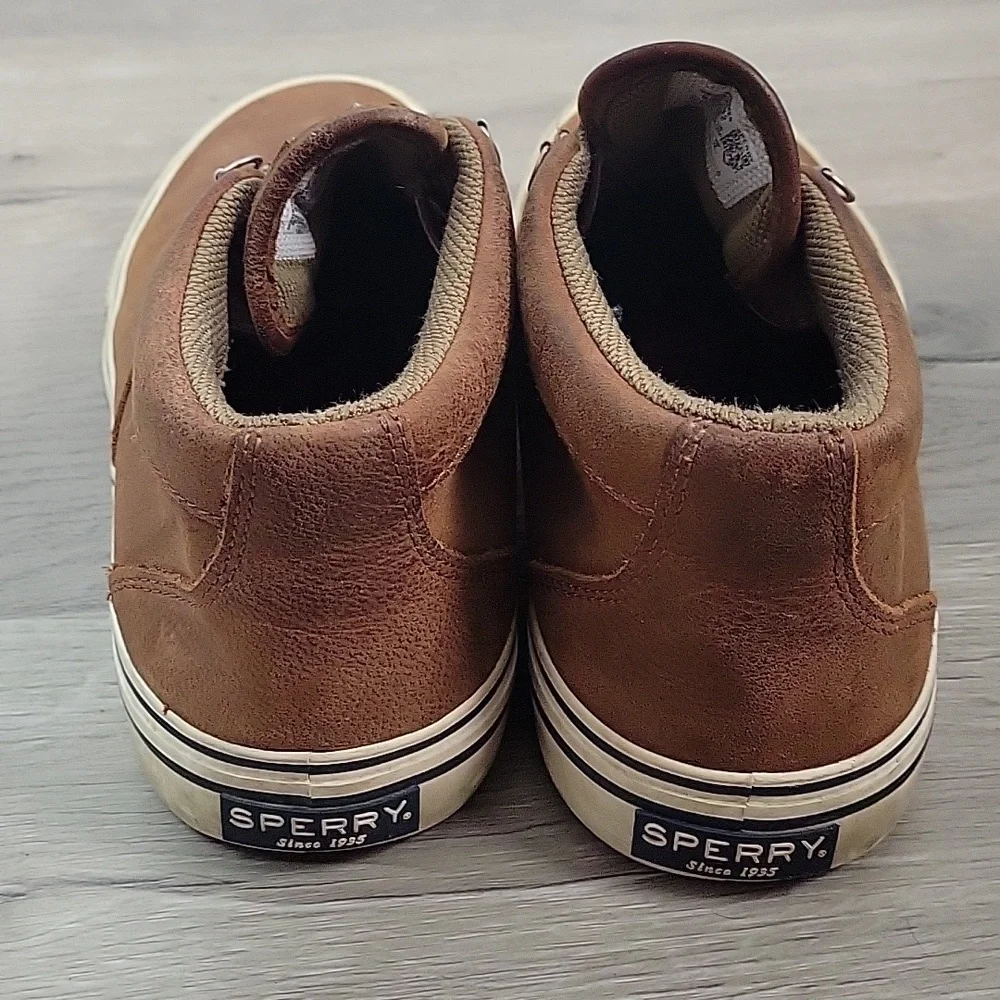 Sperry brown Top-Sider Striper Storm waterproof sneakers size 10 mens STS2642